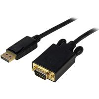 StarTech.com 1,8 m DisplayPort naar VGA-kabel - actieve DisplayPort naar VGA-adapterkabel - 1080p video - DP naar VGA-monitorkabel - DP 1.2 naar VGA converter - vastklikkende DP stekker (DP2VGAMM6B)