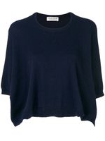 Comme Des Garçons Pre-Owned pull crop en maille - Bleu