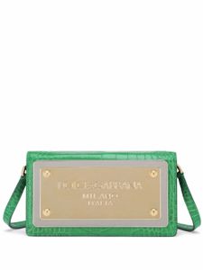 Dolce & Gabbana pochette pour smartphone en cuir à logo - Vert