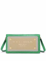 Dolce & Gabbana pochette pour smartphone en cuir à logo - Vert - thumbnail