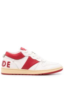 RHUDE baskets Rhecess en cuir - Blanc