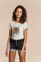 Geisha Meisjes t-shirt 'Jungle vibes' - Mint