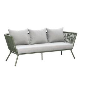 Loungebank Almeria - olijfgroen - 75x200x75 cm - Leen Bakker