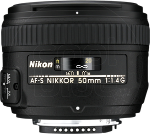 Nikon AF-S NIKKOR 50mm f/1.4G SLR Standaardlens Zwart