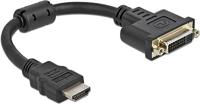 Delock adapter hdmi male to dvi 24+5 female 4k 30Hz 20cm