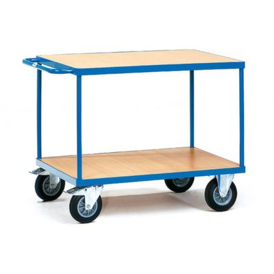 Fetra Hauptartikel 2400 Tafelwagen Staal Poedercoating Laadvermogen (max.): 400 kg Stralend blauw (RAL 5007)