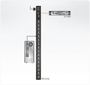 ATEN PE1216 energiedistributie 16 AC-uitgang(en) Zwart