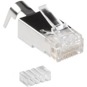 ACT RJ45 (8P/8C) CAT6A afgeschermde modulaire connector voor ronde kabel