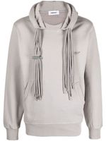 AMBUSH hoodie en coton à liens de resserrage - Gris