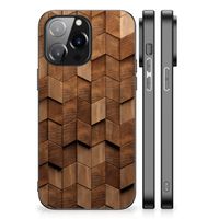 Houten Print Telefoonhoesje voor iPhone 14 Pro Max Wooden Cubes - thumbnail