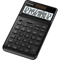 Casio JW-200SC-BK Bureaurekenmachine Zwart Aantal displayposities: 12 werkt op zonne-energie, werkt op batterijen (l x b x h) 184 x 109 x 11 mm - thumbnail