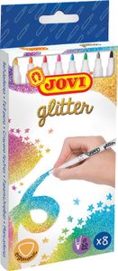 Jovi viltstift Glitter, kartonnen etui van 8 stuks