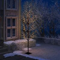 VidaXL Kerstboom 1200 LED&apos;s warmwit licht kersenbloesem 400 cm