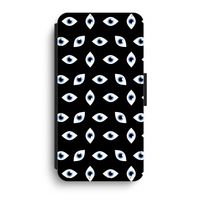 Eyes pattern: iPhone XR Flip Hoesje - thumbnail