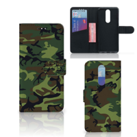 Alcatel 3 (2019) Telefoon Hoesje Army Dark