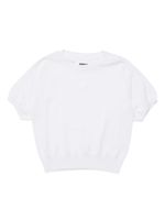 MM6 Maison Margiela Kids pull à manches crop - Blanc