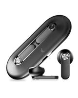 KSIX Leaf Draadloze hoofdtelefoon met geïntegreerde microfoon, multifunctionele touch-bediening en spraakbediening, Bluetooth 5.0 en oplaadbox, zwart