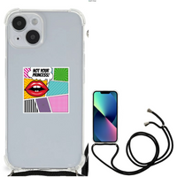 iPhone 14 Anti Shock Bumper Case Popart Princess - thumbnail