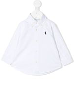 Ralph Lauren Kids chemise à logo brodé - Blanc