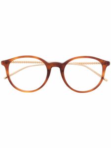 Boucheron Eyewear lunettes de vue à monture ronde - Marron