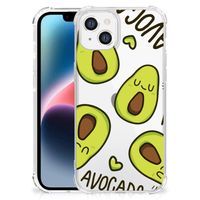 Apple iPhone 14 Plus Stevig Bumper Hoesje Avocado Singing - thumbnail