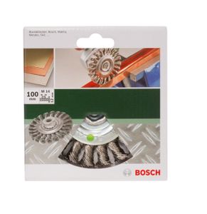 Bosch Accessoires Schijfborstel | Gevlochten Draad | Roestvrij | 100 mm - 2609256509