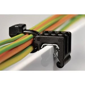 HellermannTyton 156-00843 T50ROSEC23-PA66W-BK Kabelbinder met clip 200 mm 4.6 mm Zwart 1 stuk(s)