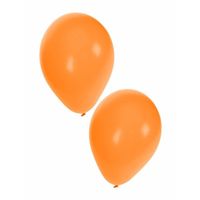 10x stuks Oranje party ballonnen 27 cm   -