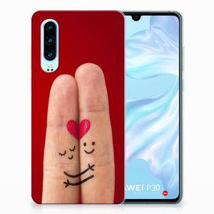 Huawei P30 Silicone Back Cover Liefde - Origineel Romantisch Cadeau