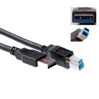 ACT SB0004 USB-kabel 5 m USB 3.2 Gen 1 (3.1 Gen 1) USB A USB B Zwart