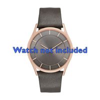 Horlogeband Skagen SKW2346 Leder Antracietgrijs 20mm - thumbnail