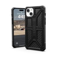 URBAN ARMOR GEAR Monarch beschermhoes compatibel met Apple iPhone 15 Plus case [draadloos opladen compatibel, 5-laags bescherming van militaire kwaliteit, verhoogde rand] koolstofvezel