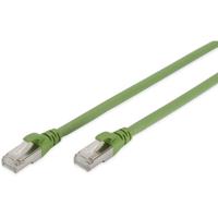 Digitus DK-1644-A-PUR-100 RJ45 Netwerkkabel, patchkabel CAT 6A S/FTP 10.00 m Groen Folie afscherming, Afscherming totaal, Afgeschermd, Halogeenvrij, Simplex, - thumbnail