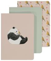 HEMA Schriften A5 Gelinieerd 3 Stuks Panda