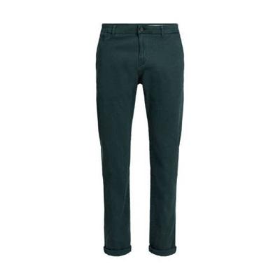 WE Fashion regular fit chino donkergroen