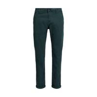 WE Fashion regular fit chino donkergroen