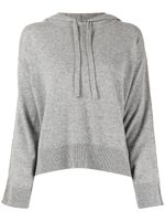 N.Peal hoodie à lien de resserrage - Gris