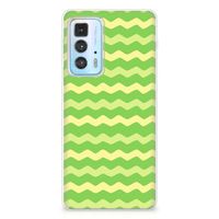 Motorola Edge 20 Pro TPU bumper Waves Green - thumbnail