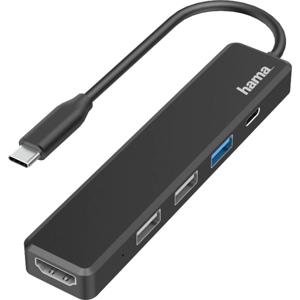 Hama USB-C dockingstation Geschikt voor merk (dockingstation): Universeel Incl. laadfunctie, USB-C Power Delivery