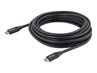 StarTech.com USB-C kabel met Power Delivery (100W/5A) - M/M - 4 m - USB 2.0 - USB-IF gecertificeerd