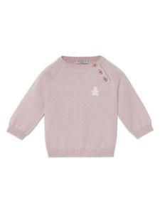 Brunello Cucinelli Kids pull en cachemire à motif graphique - Rose