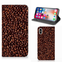 Apple iPhone Xs Max Flip Style Cover Koffiebonen - thumbnail