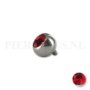 Dermal balletje 1.2 mm rood 5 mm