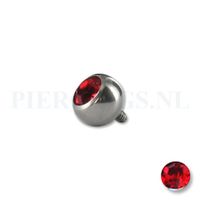 Dermal balletje 1.2 mm rood 5 mm - thumbnail