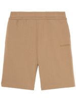 Burberry short de sport en coton à logo imprimé - Tons neutres