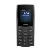 Nokia 110 Feature Phone met geïntegreerde MP3-speler, camera aan de achterkant, duurzame accu en dicteerapparaat, houtskool