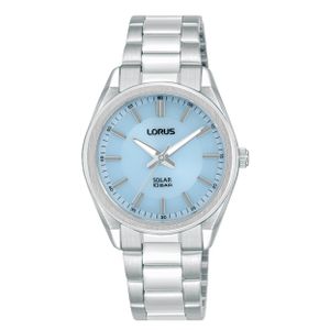 Lorus RY511AX9 Horloge Solar staal zilverkleurig-blauw 31 mm