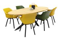 Hartman Sophie element yellow/green/Taste Prado 240x115 cm. tuinset - 7-delig