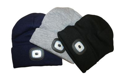 Premium Warme Muts met LED Verlichting - Grijs