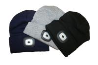 Premium Warme Muts met LED Verlichting - Grijs